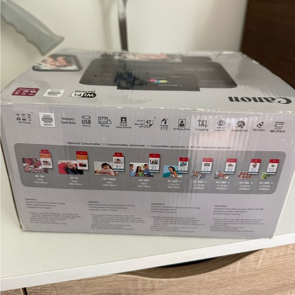 Canon 0599C001 Selphy CP1200 Black Wireless Color Photo Printer - Picture 10 of 12